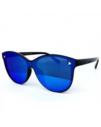 O2 Oversize Wraparound Semi Rimless Sunglasses