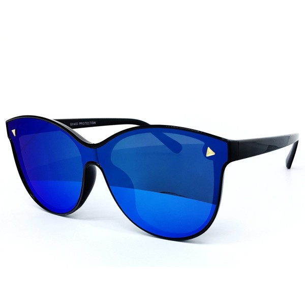 O2 Oversize Wraparound Semi Rimless Sunglasses