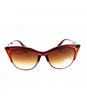 Semi-rimless sunglasses