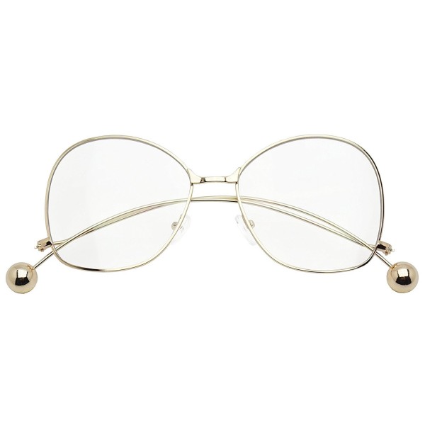 Silver Oversized Butterfly Accent Glasses