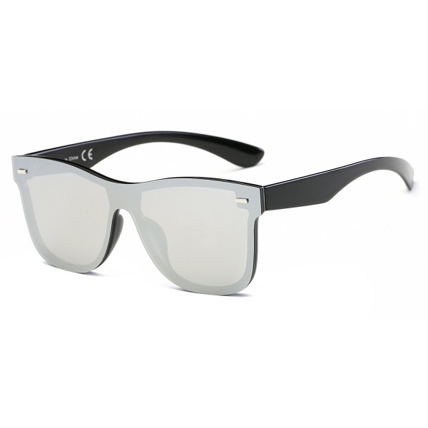 Cramilo Reflective Mirrored Rimless Sunglasses