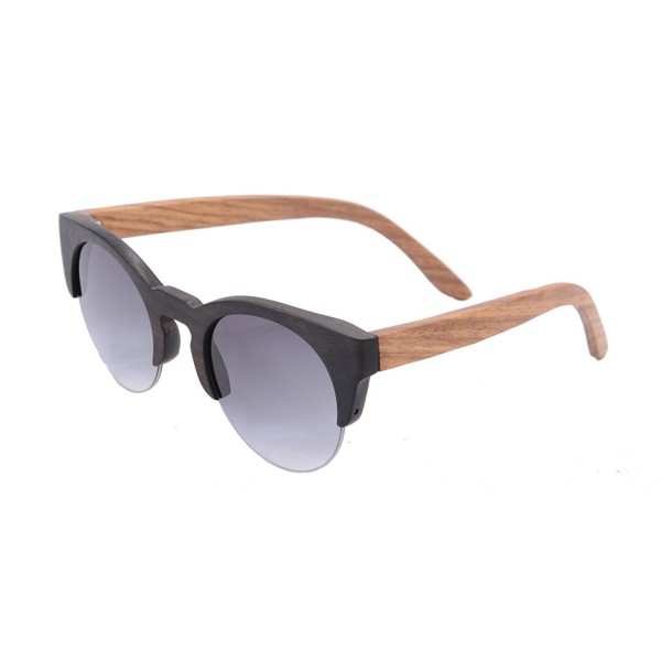 SHINU Sunglasses Semi rimless Sunglasses Z6017 brown pear