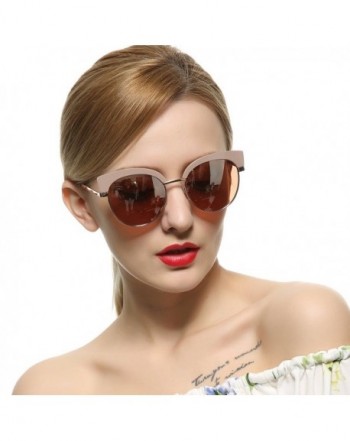 VIVIENFANG Mirrored Polarized Sunglasses 86697B