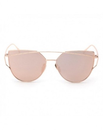 QingFan Fashion Vintage Mirrored Sunglasses