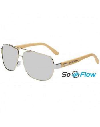 SoFlow Silver Aviator Sunglasses Women