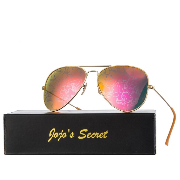 JOJOS SECRET Aviator Sunglasses Graphics