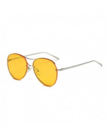 Fashion Sunglasses Integrated Colored Za_Yellow