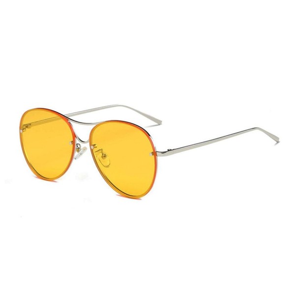 Fashion Sunglasses Integrated Colored Za_Yellow