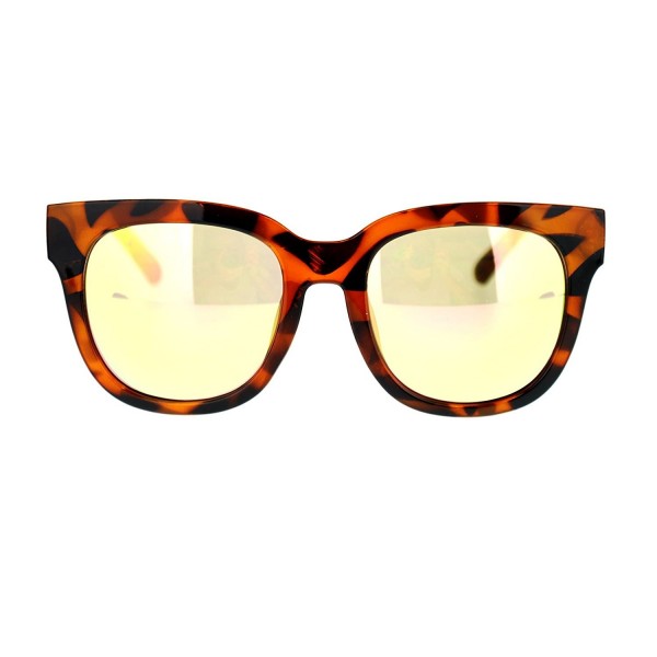 Womens Boyfriend mirrored Sunglasses Tortoise