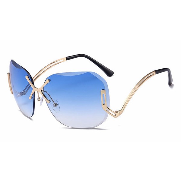 HOHAUSA Oversized Sunglasses Colorful Gradient