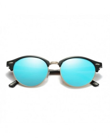 ZHILE Clubmaster Sunglasses Polarized mirrored