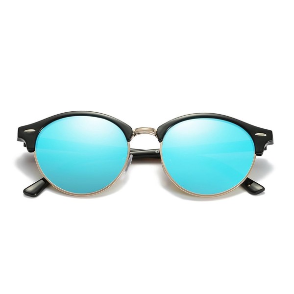 ZHILE Clubmaster Sunglasses Polarized mirrored