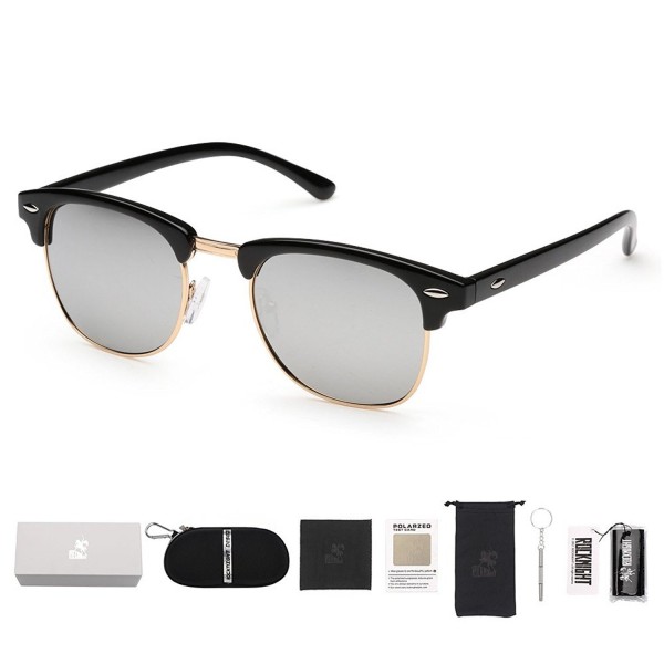 Rocknight Sunglasses Semi Rimless Protection Black Silver