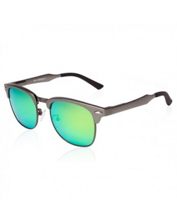 SUNGAIT Clubmaster Sunglasses Polarized Gunmetal