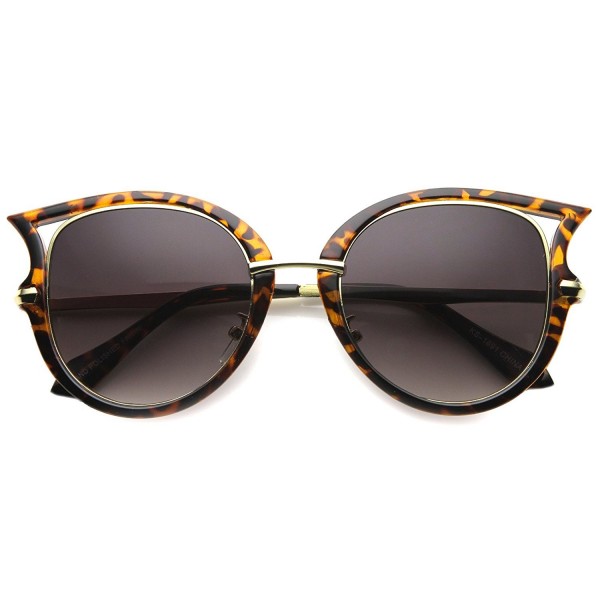 zeroUV Exaggerated Sunglasses Tortoise Lavender