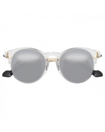 Round Keyhole Sunglasses Marina Clear