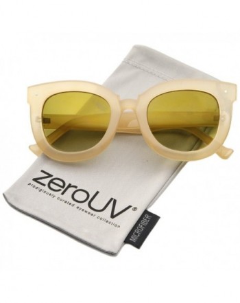 zeroUV Oversized Butterfly Mirrored Sunglasses