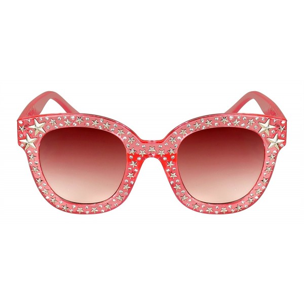 Edge I Wear Round shaped Rhinestone Sunglasses ECS700R FLREV 7