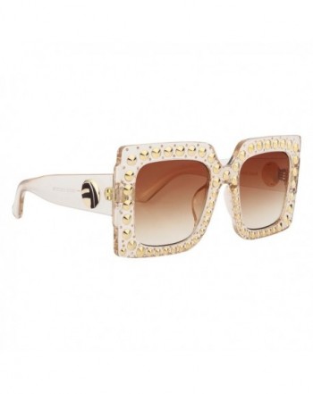 ROYAL GIRL Oversized Sunglasses Crystal Trim