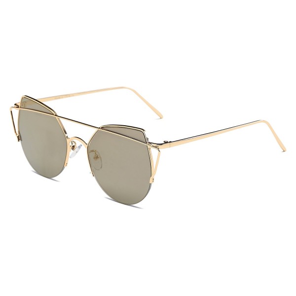 Cramilo Designer Reflective Mirrored Sunglasses