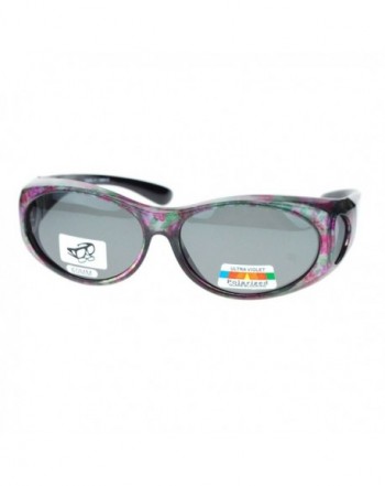 Womens Polarized Sunglasses Floral Pattern