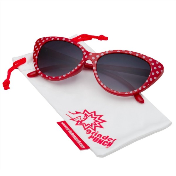 grinderPUNCH Polka Cateye Cute Sunglasses