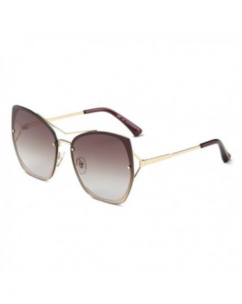 DONNA Trendy Oversized Mirrored Sunglasses