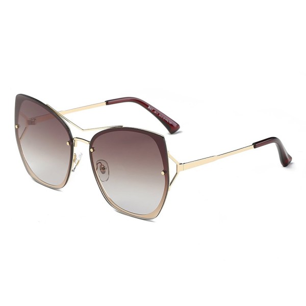 DONNA Trendy Oversized Mirrored Sunglasses