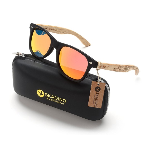 SKADINO Wayfarer Sunglasses Polarized Lens Red