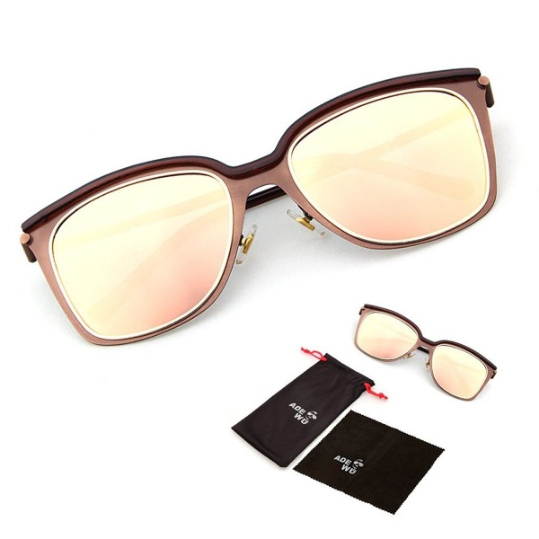 ADEWU Classic Plastic Aviator Sunglasses mercury