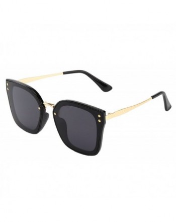 mirrored sunglasses women ladies BLACK