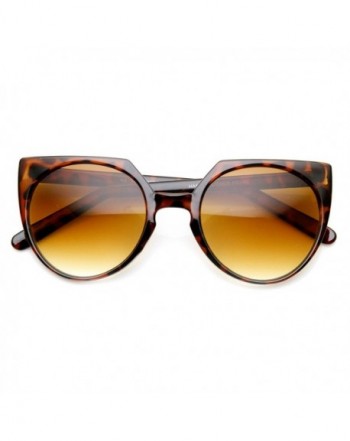 zeroUV Fashion Keyhole Sunglasses Tortoise