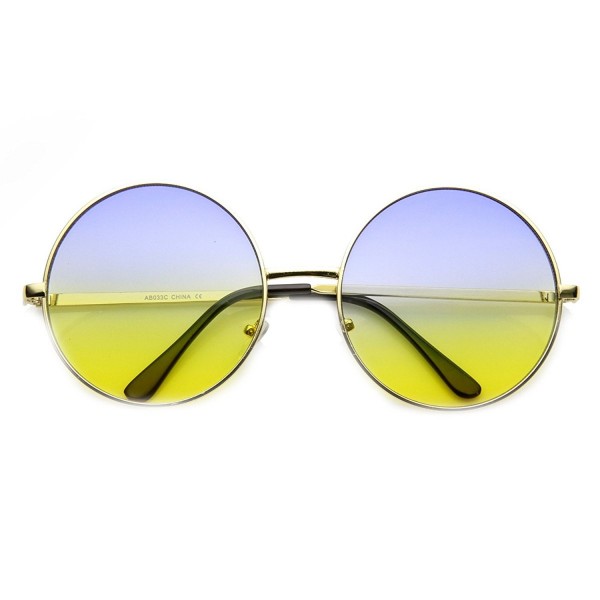 zeroUV Womens Oversized Sunglasses Blue Yellow