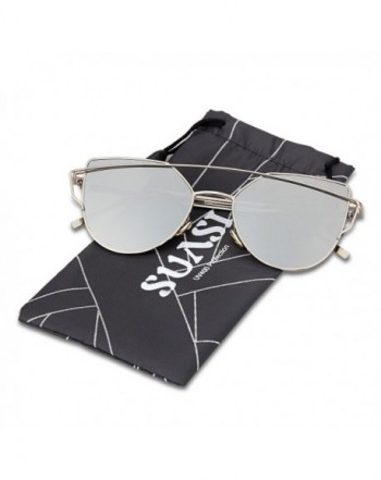 SUASI Sunglasses Vintage Reflective Aviator