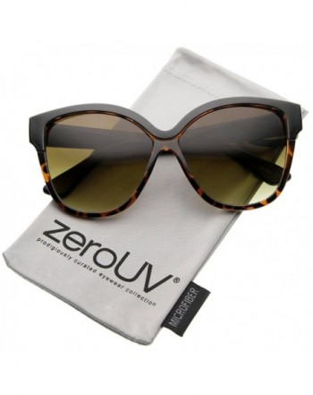 zeroUV Womens Oversize Sunglasses Black Tortoise
