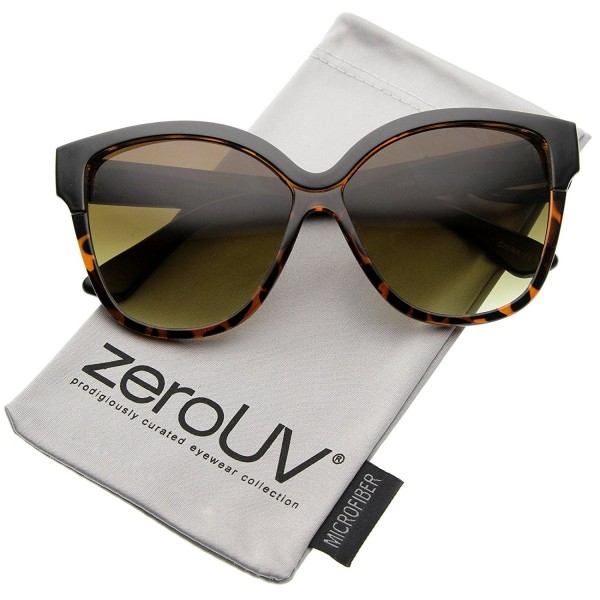 zeroUV Womens Oversize Sunglasses Black Tortoise