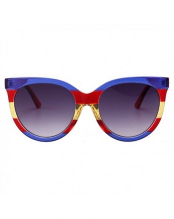 Gobiger Oversized Sunglasses Designer Blue red