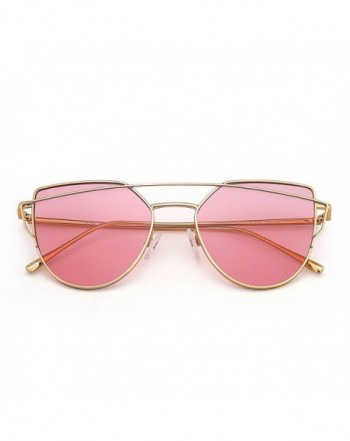 Twin Beams Aviator Sunglasses Transparent Lenses