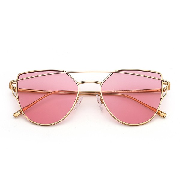 Twin Beams Aviator Sunglasses Transparent Lenses