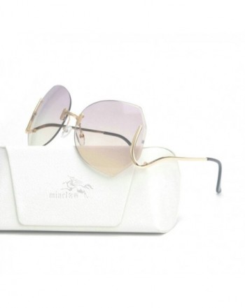 unique Design Rimless Sunglasses purple