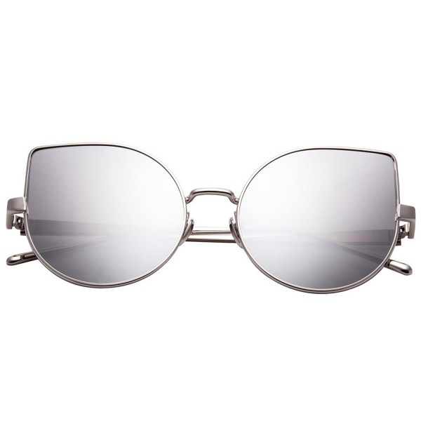 EYEGUARD Oversized Mirror Sunglasses Women