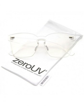 zeroUV Oversize Rimless Keyhole Sunglasses