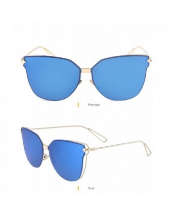 GEELOOK Vintage Mirrored Aviator Sunglasses