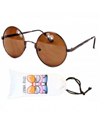 V142 vp Circle Oversized Sunglasses Bronze Brown