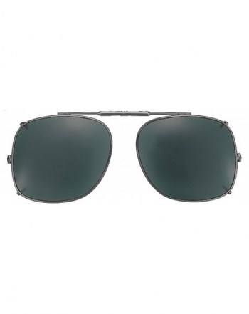 Visionaries Polarized Clip Sunglasses Square