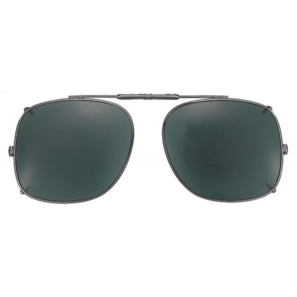Visionaries Polarized Clip Sunglasses Square