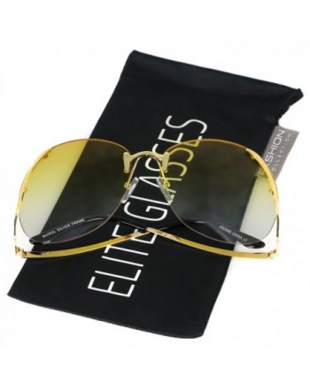 Elite RIMLESS OVERSIZED Butterfly Glasses