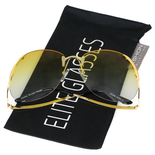 Elite RIMLESS OVERSIZED Butterfly Glasses