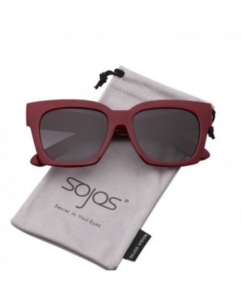 Oversized Fashion Sunglasses Burgundy Multicoloured