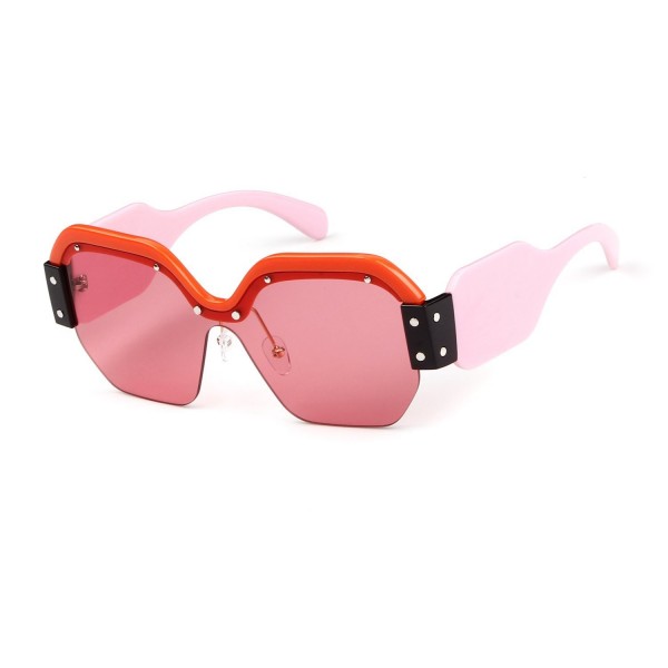 Oversized Sunglasses Rimless Designer Glasses